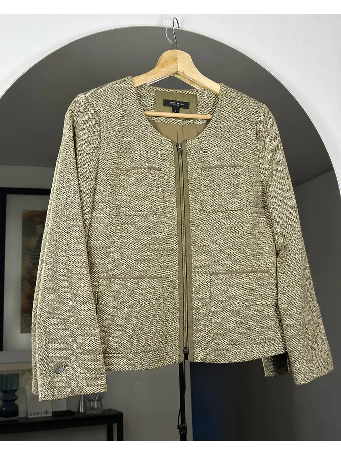 Chaqueta de paño beige  1