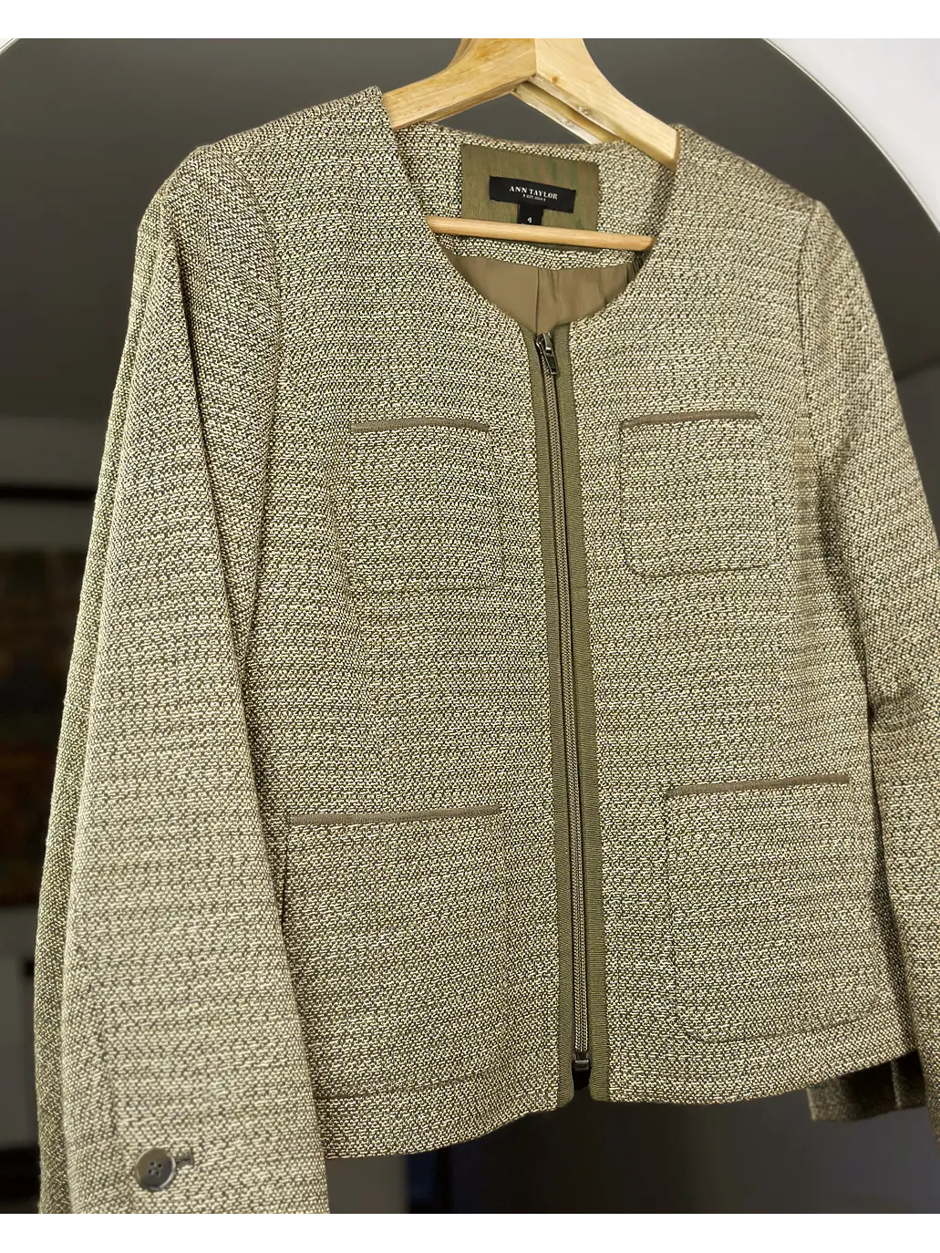 Chaqueta de paño beige  2
