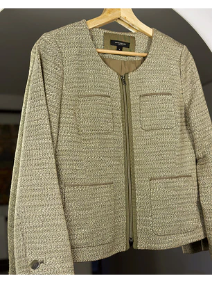 Chaqueta de paño beige 