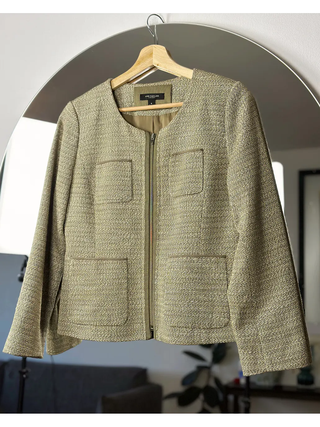 Chaqueta de paño beige  3