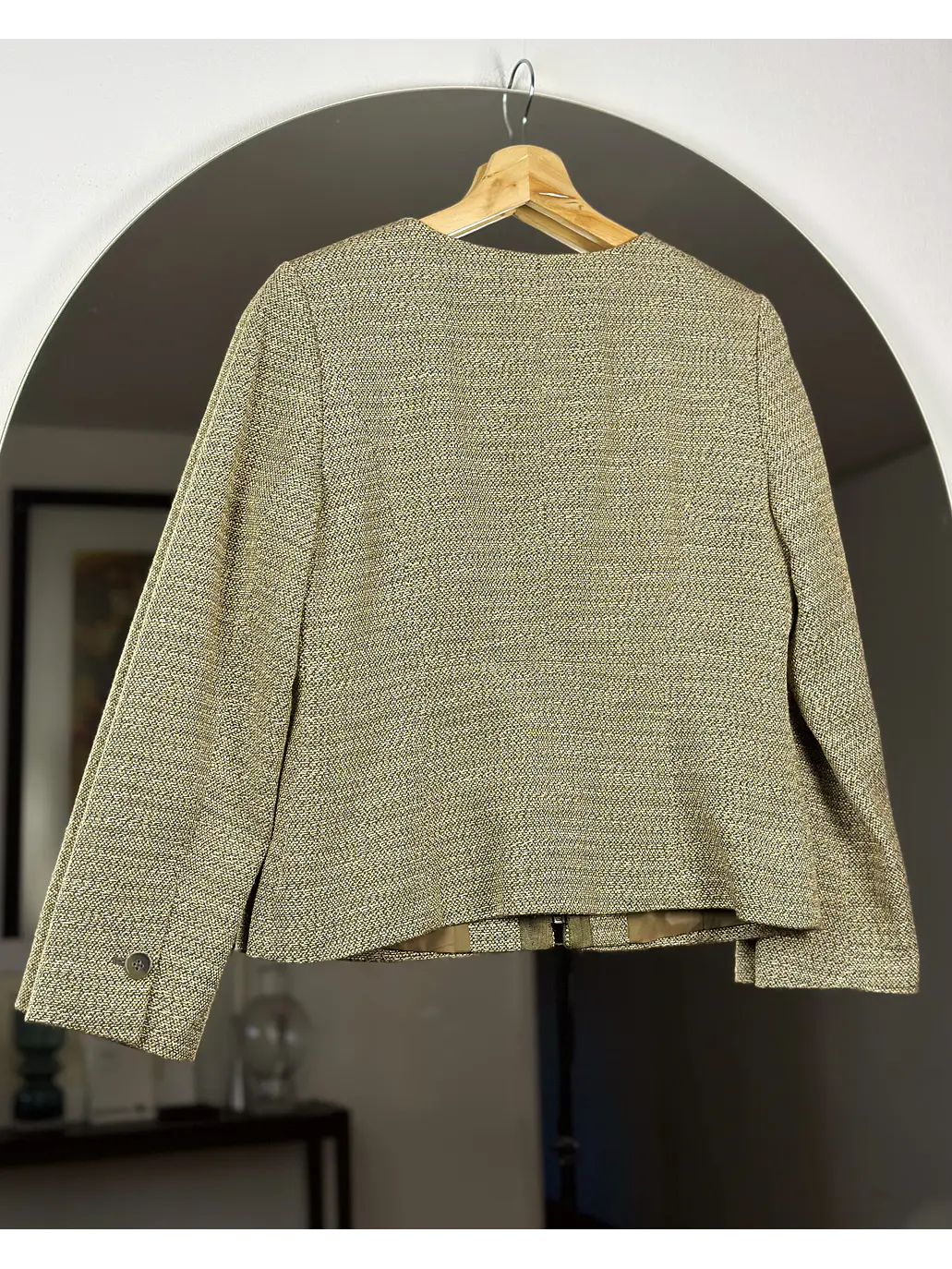 Chaqueta de paño beige  4