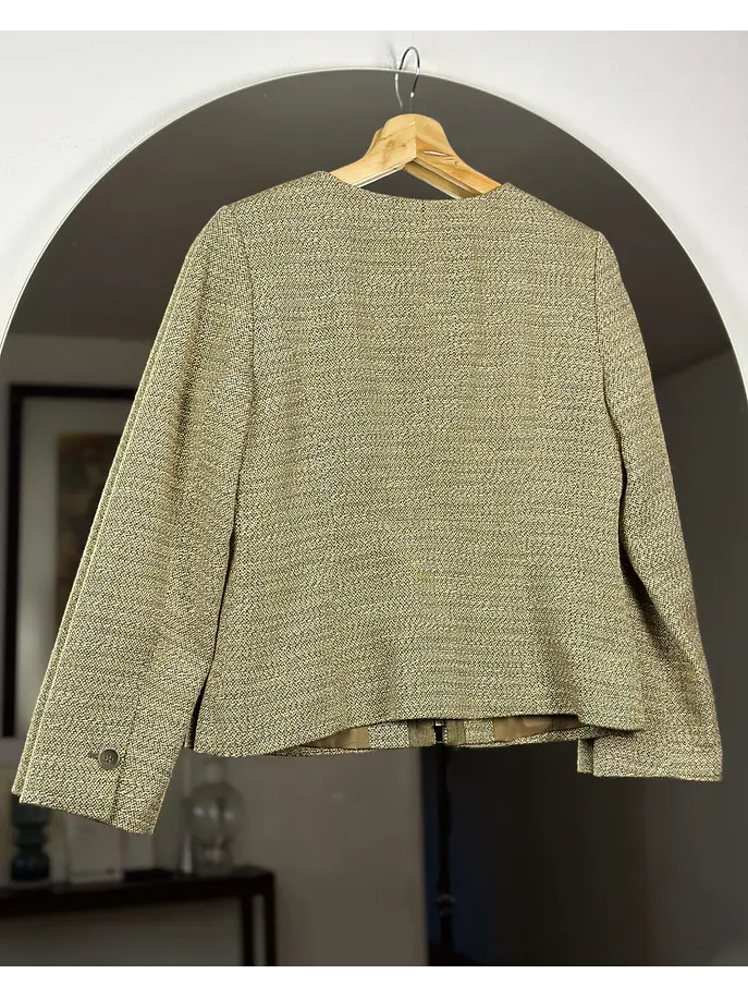 Chaqueta de paño beige  4