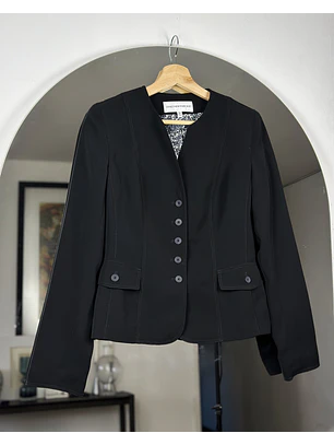 Blazer negro entallado