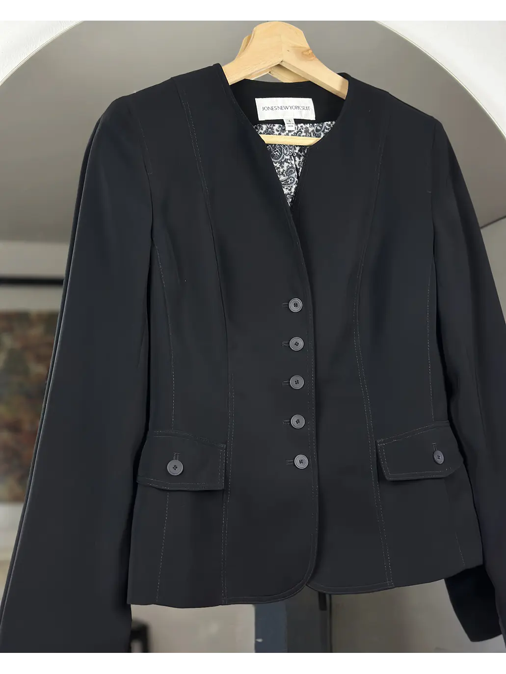 Blazer negro entallado 2