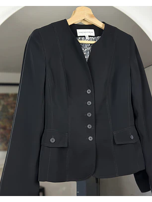 Blazer negro entallado