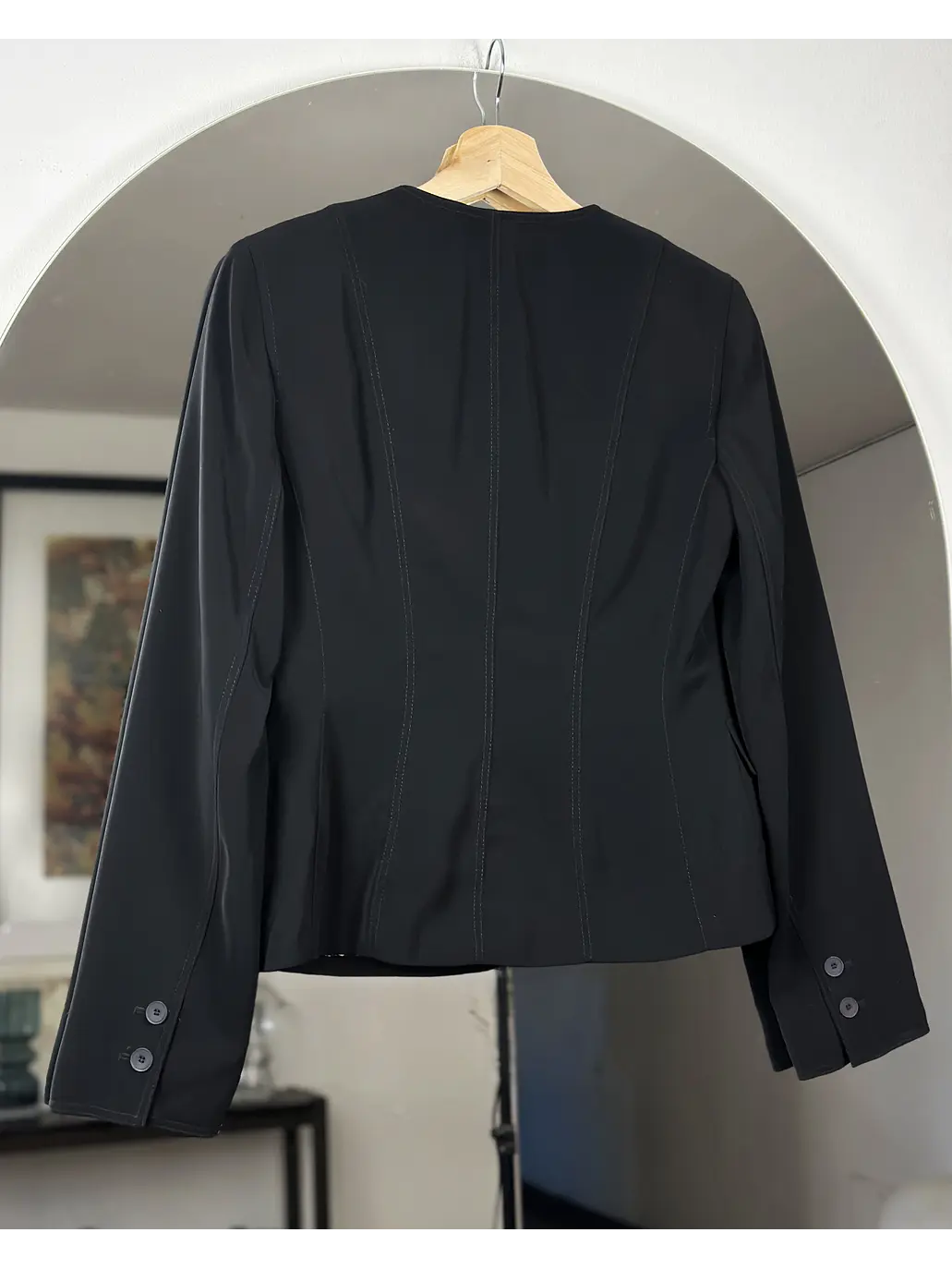 Blazer negro entallado 5