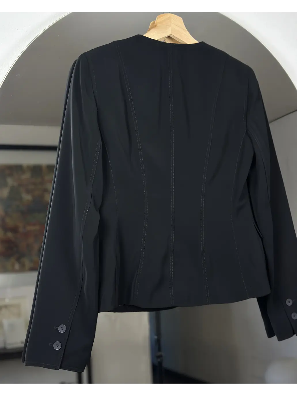 Blazer negro entallado 6