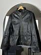 Chaqueta de cuero negra  - Miniatura 1