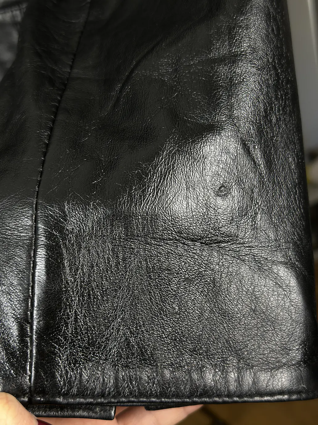 Chaqueta de cuero negra  5