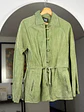 Chaqueta de cuero verde  - Miniatura 1