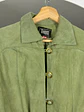 Chaqueta de cuero verde  - Miniatura 3