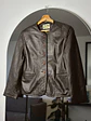 Chaqueta de cuero café - Miniatura 1