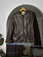 Chaqueta de cuero café - Miniatura 5
