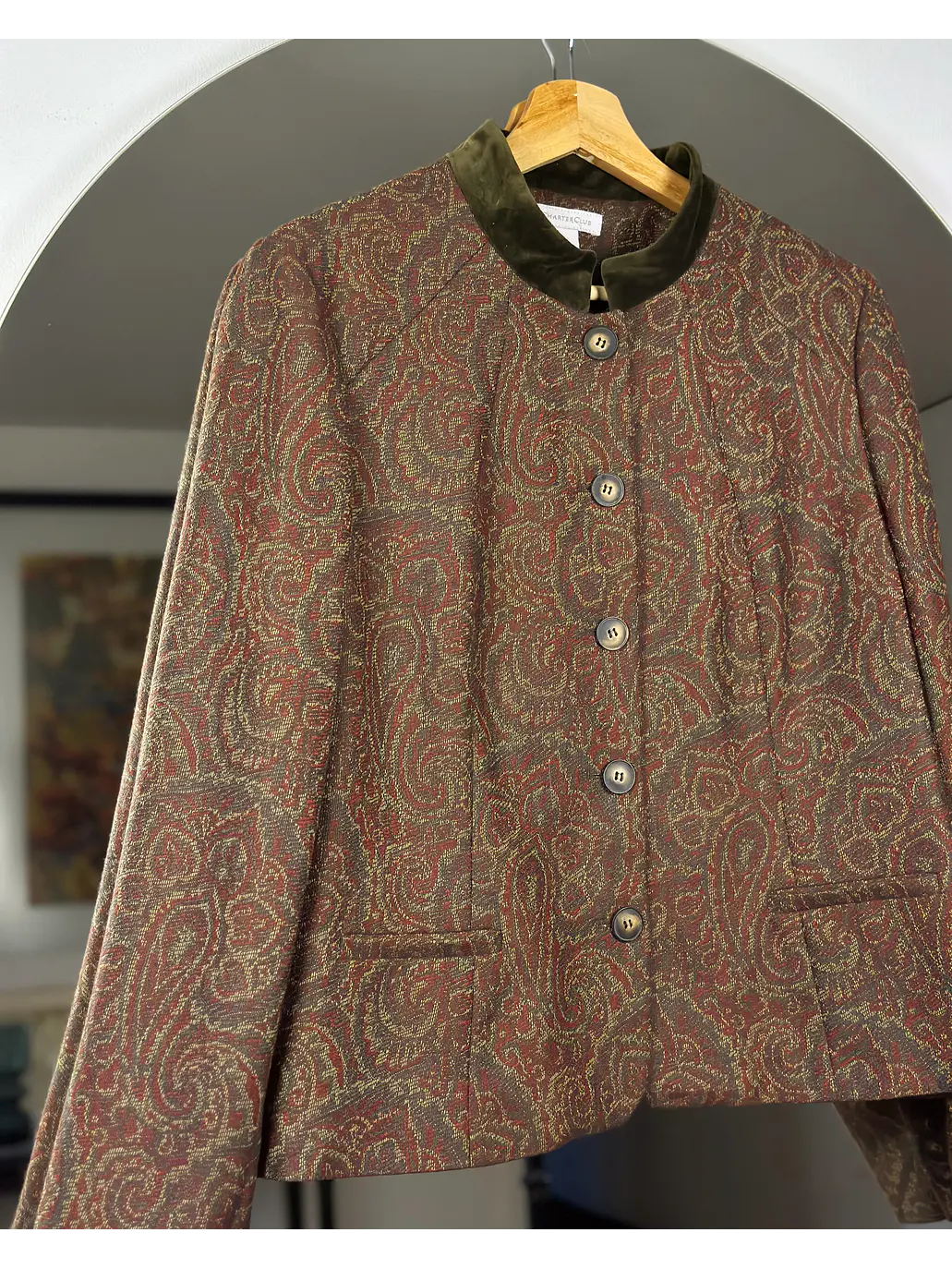 Chaqueta diseño pasley de lana 2