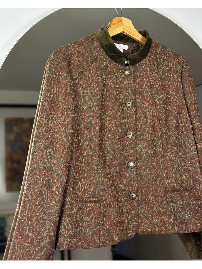 Chaqueta diseño pasley de lana 2