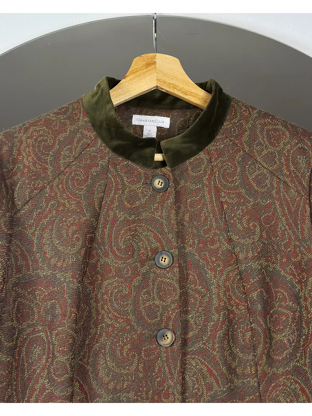Chaqueta diseño pasley de lana 4