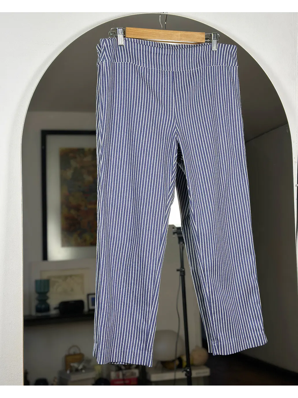 Pantalón capri rayado 1