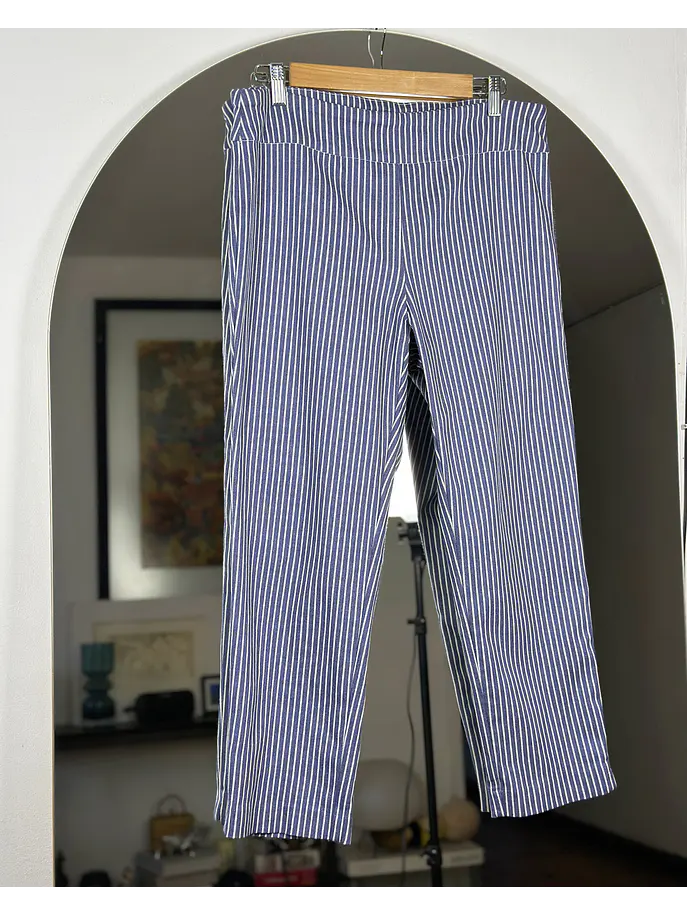 Pantalón capri rayado 1