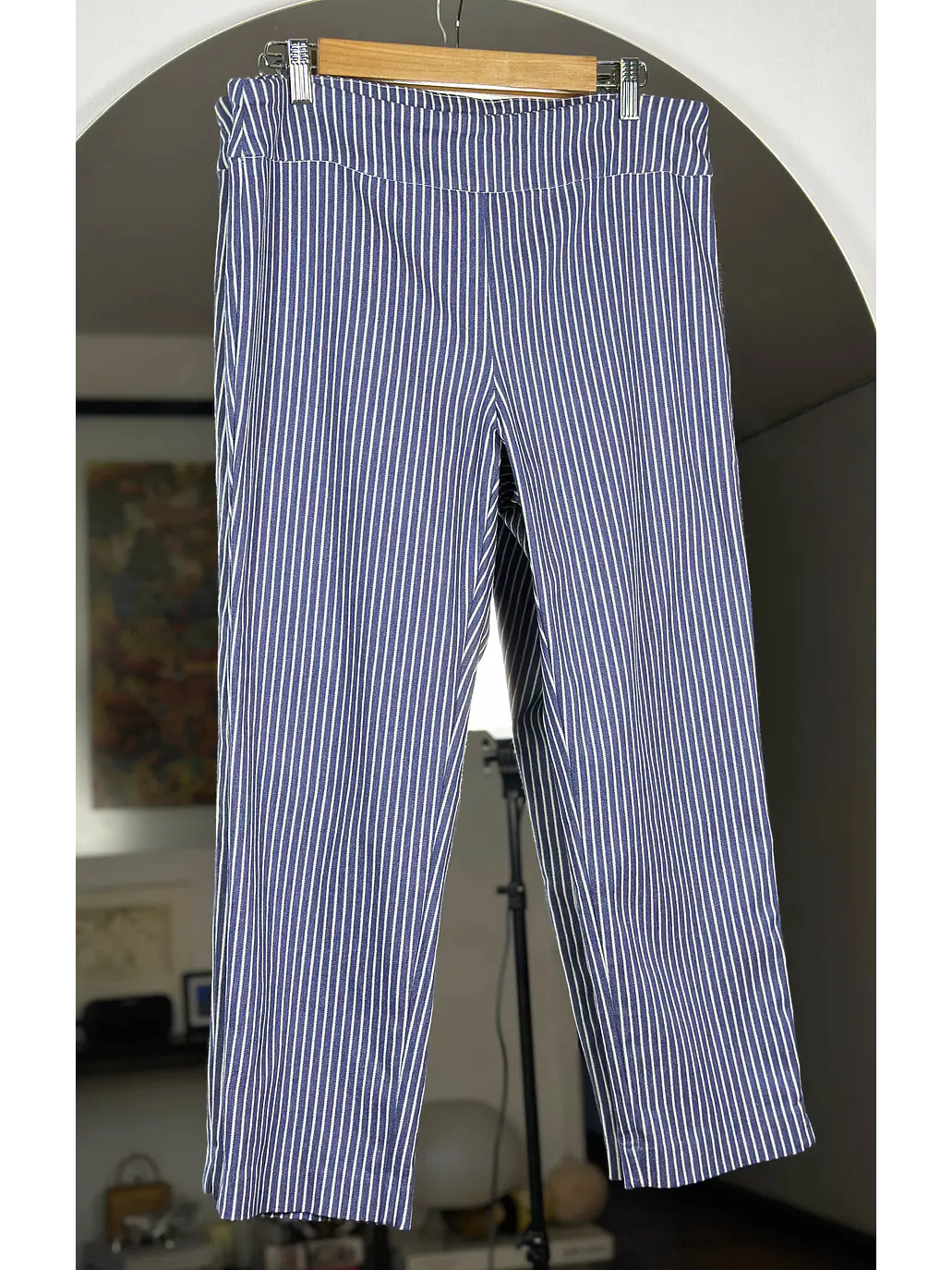 Pantalón capri rayado 2
