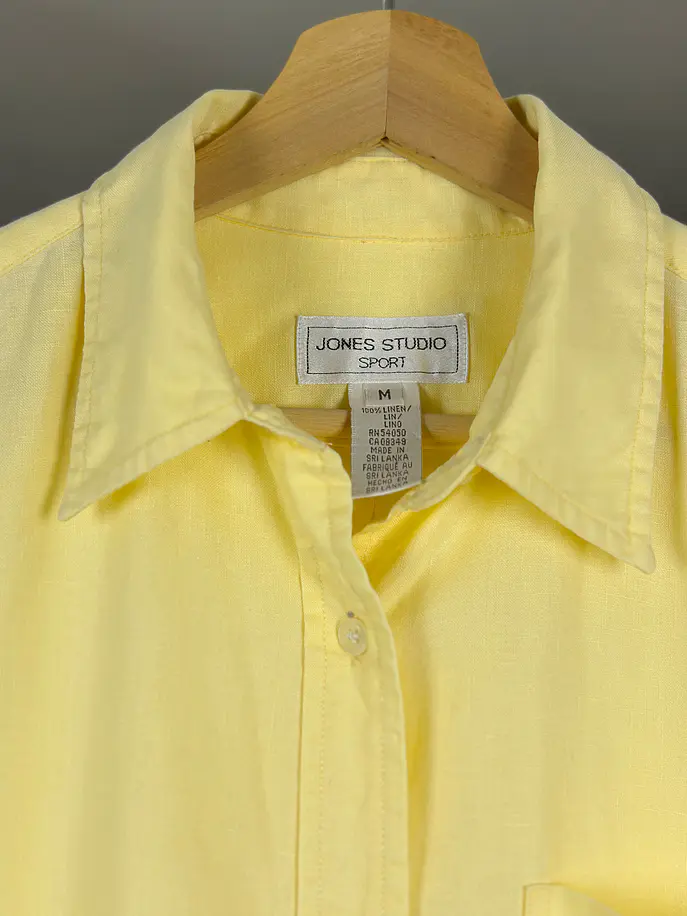 Camisa amarilla de lino 3