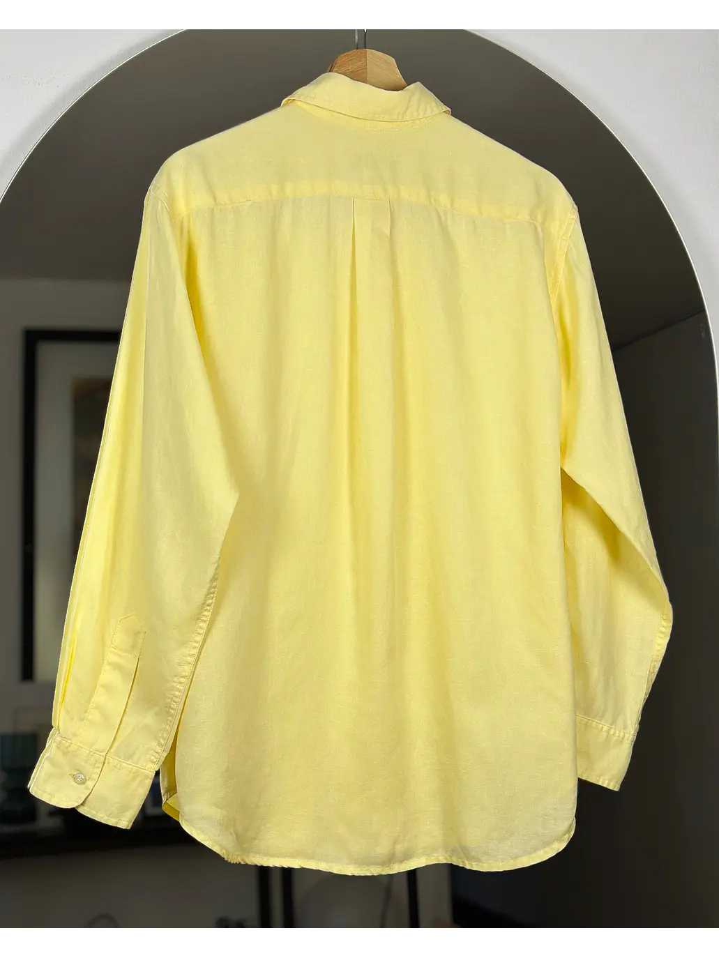 Camisa amarilla de lino 4