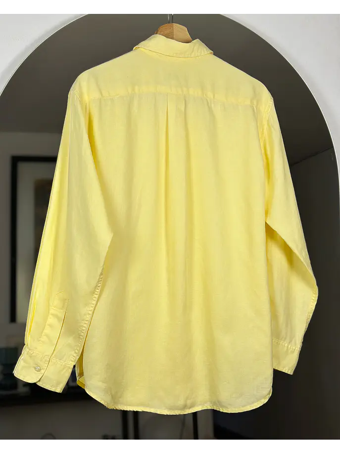 Camisa amarilla de lino 4
