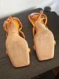 Sandalias de cuero naranja - Miniatura 7