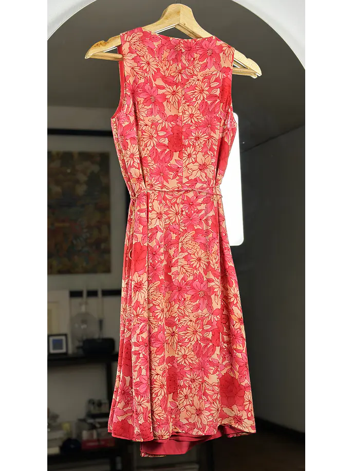 Vestido floreado de seda 4