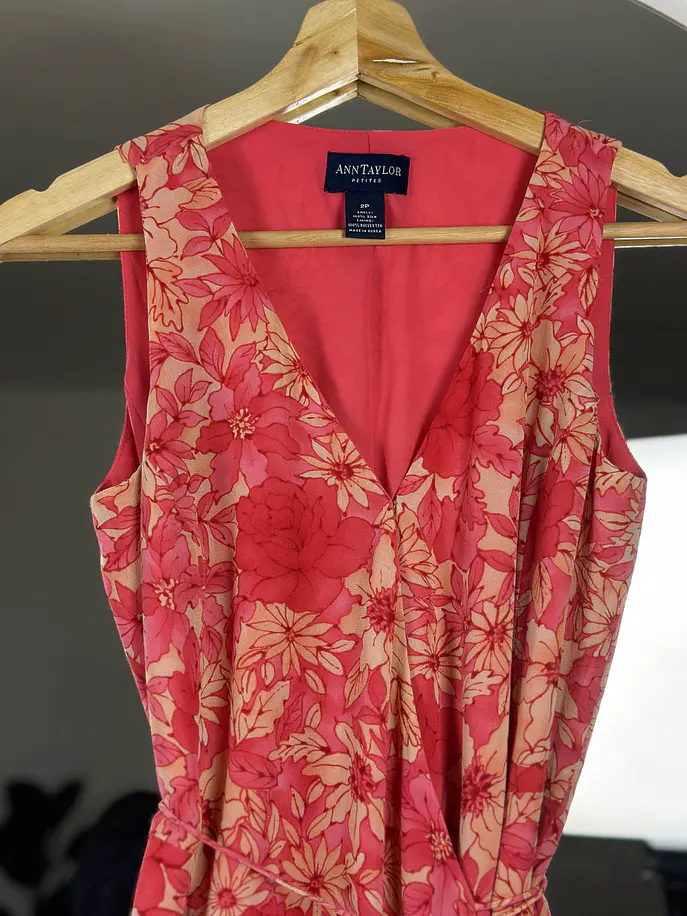 Vestido floreado de seda 5