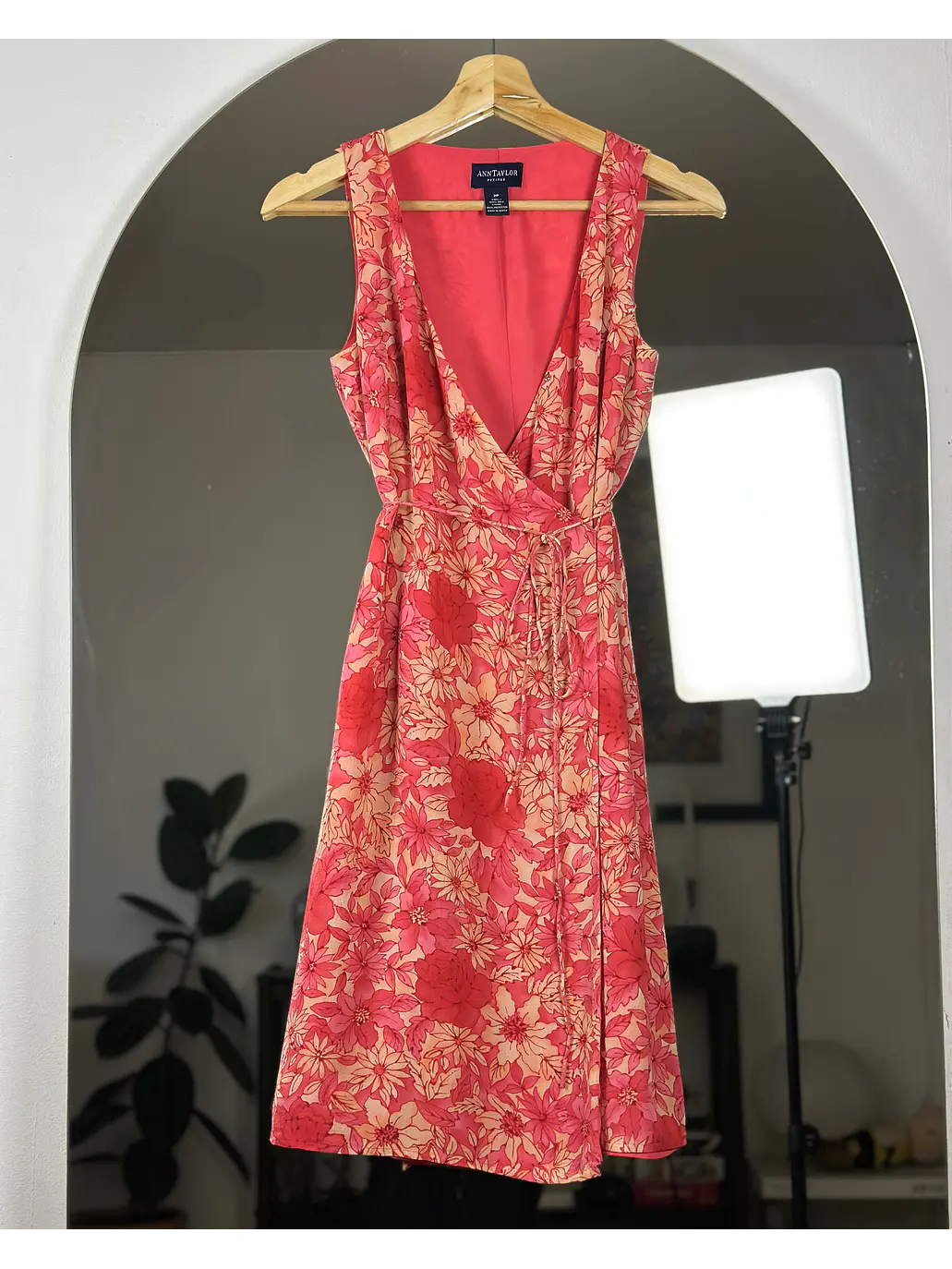 Vestido floreado de seda 1