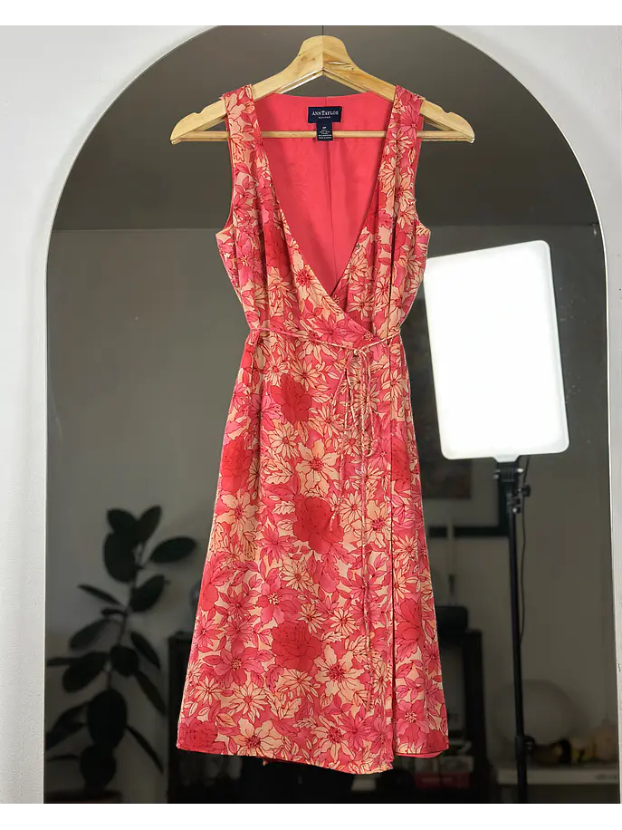 Vestido floreado de seda 1