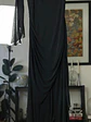Enterito negro con mesh drapeado - Miniatura 4