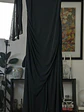Enterito negro con mesh drapeado - Miniatura 1