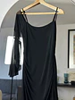 Enterito negro con mesh drapeado - Miniatura 3