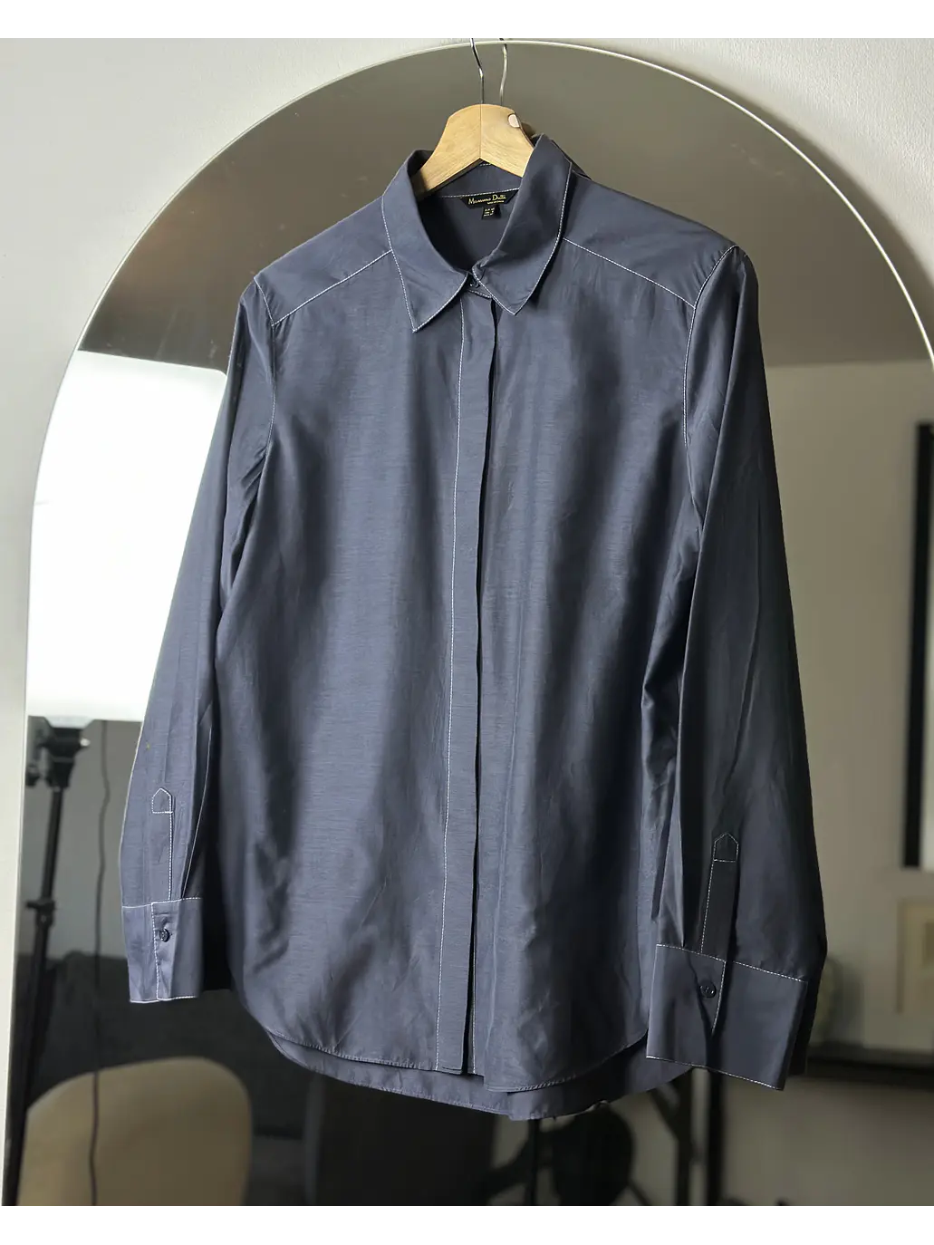 Camisa ploma azulada 1