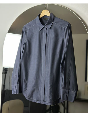 Camisa ploma azulada