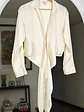 Camisa crema satinada - Miniatura 3