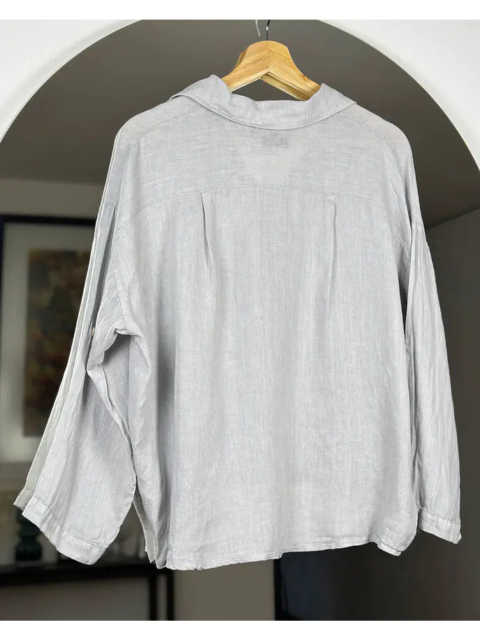 Camisa de lino oversize  5