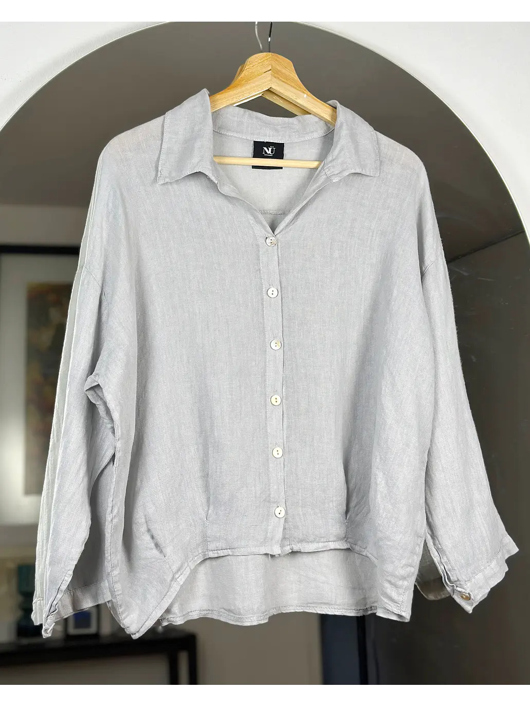 Camisa de lino oversize  1