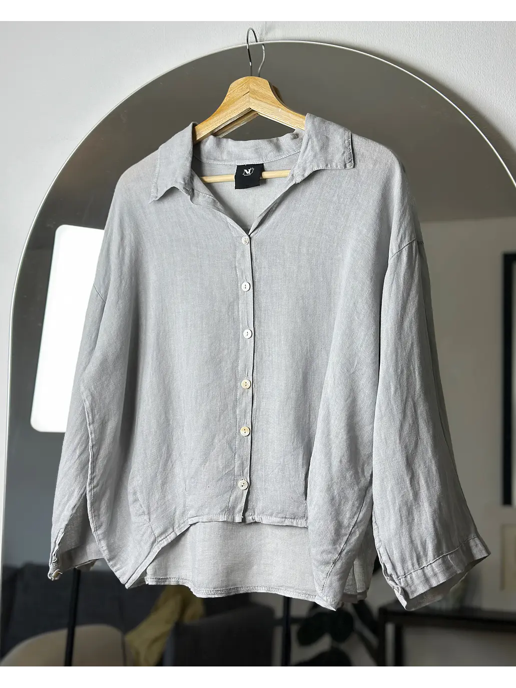 Camisa de lino oversize  6