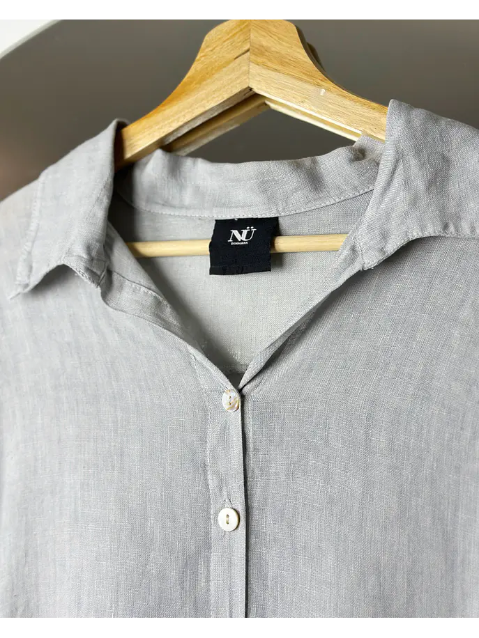 Camisa de lino oversize  4