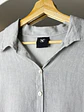 Camisa de lino oversize  - Miniatura 4