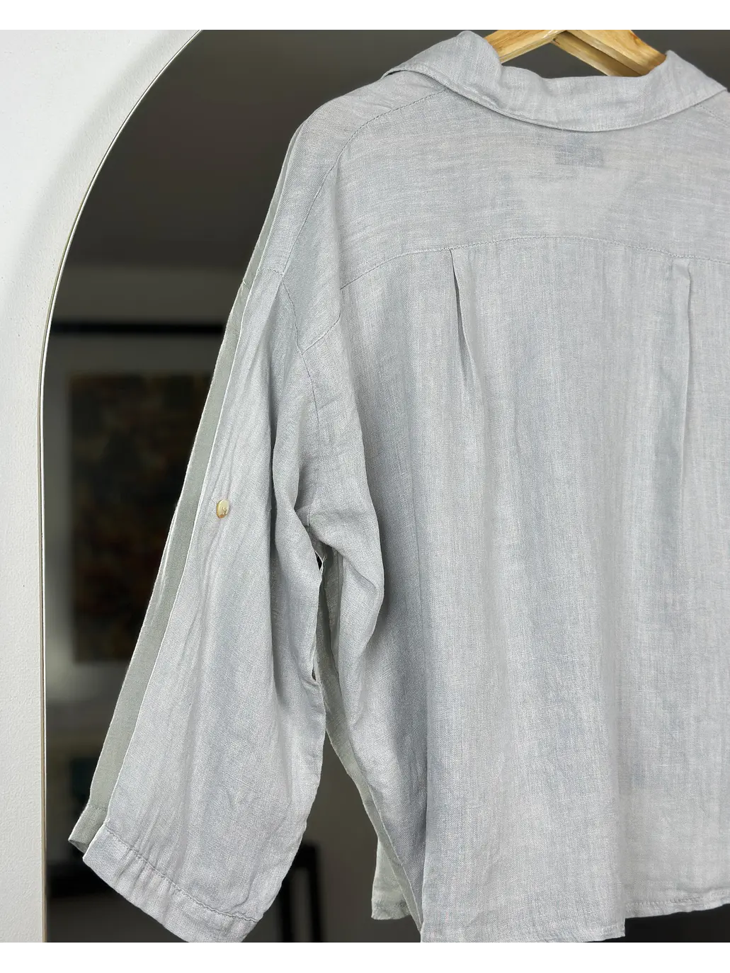 Camisa de lino oversize  7