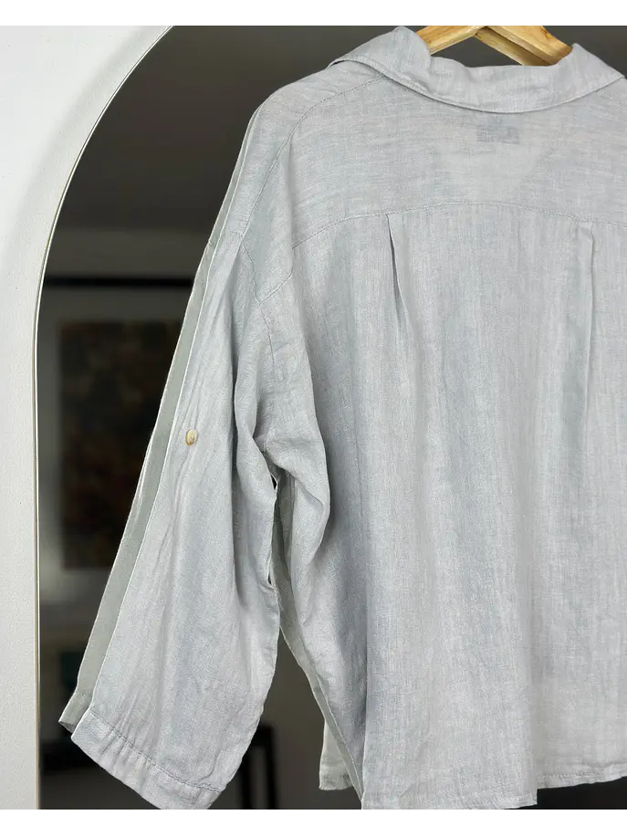 Camisa de lino oversize  7