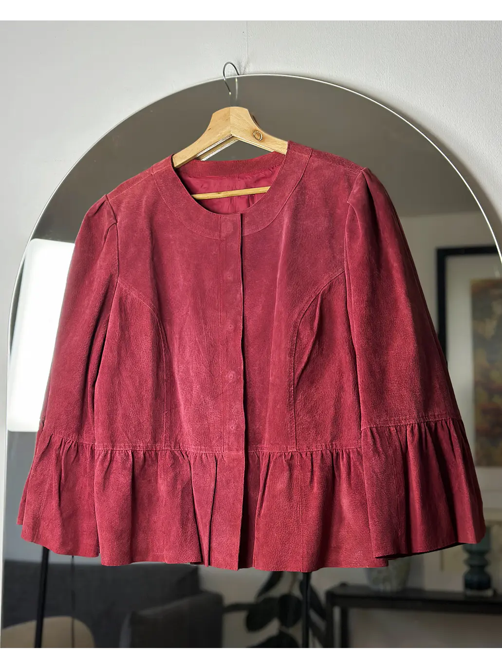 Chaqueta de cuero roja 1