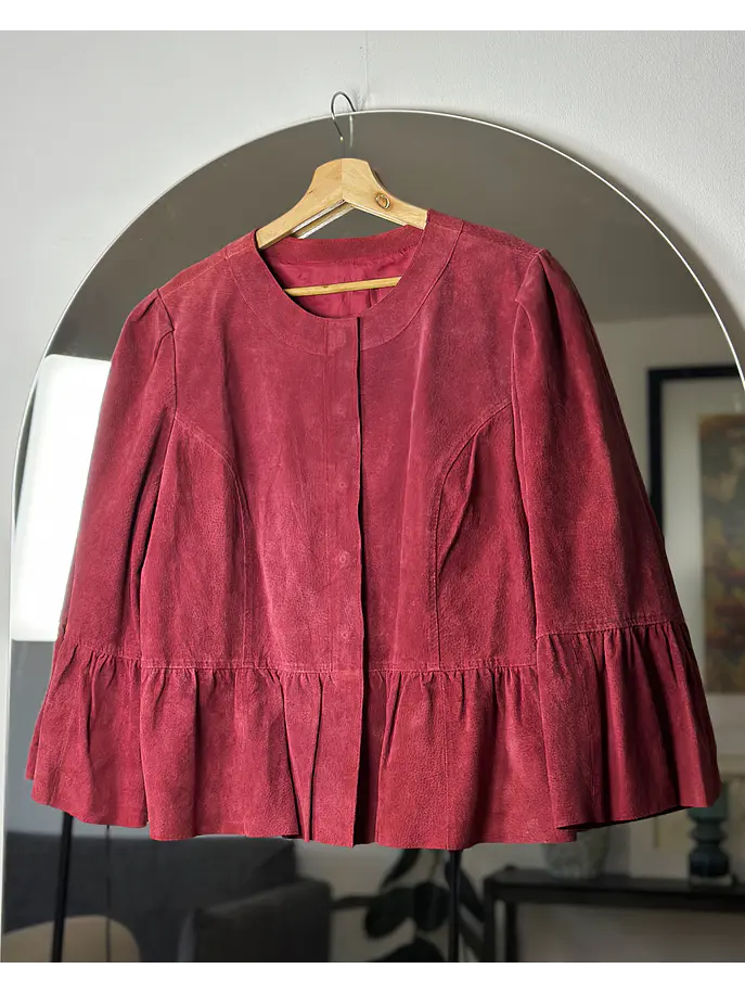 Chaqueta de cuero roja 1