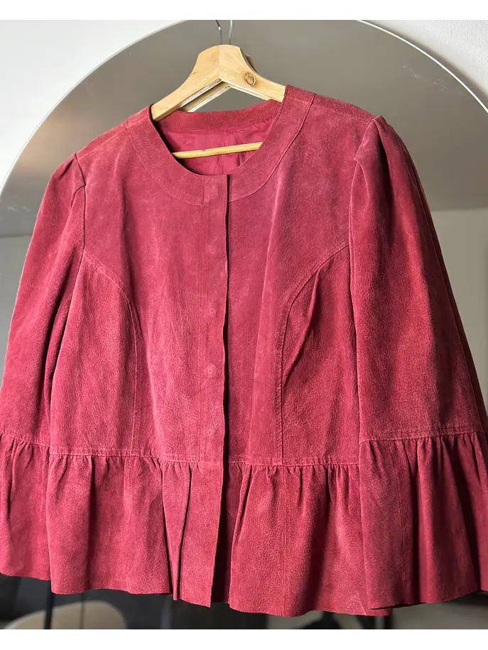 Chaqueta de cuero roja 2