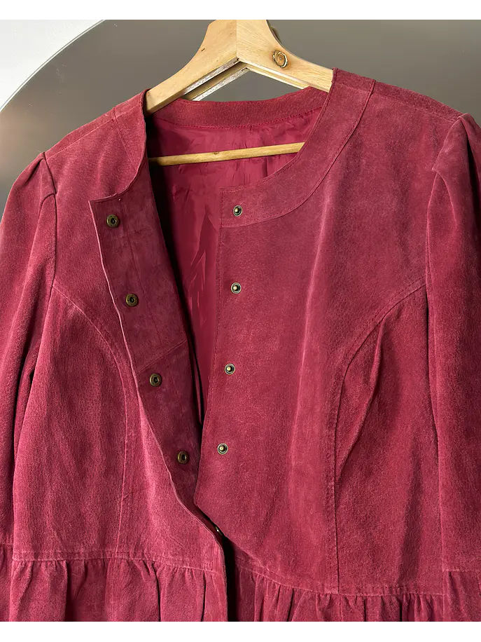Chaqueta de cuero roja 3
