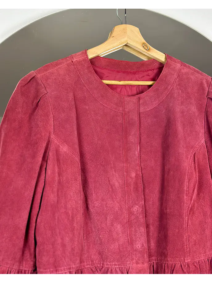Chaqueta de cuero roja 4