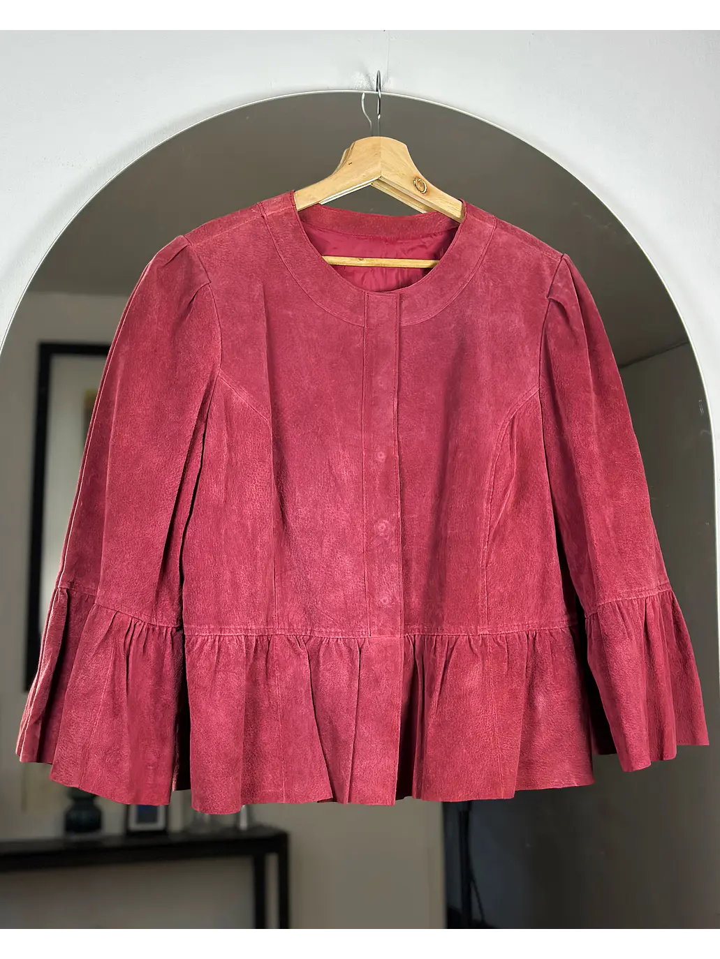 Chaqueta de cuero roja 7
